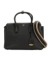 Milla Medium Tote, &pound;90, Handbags, Black, Leather, Front view